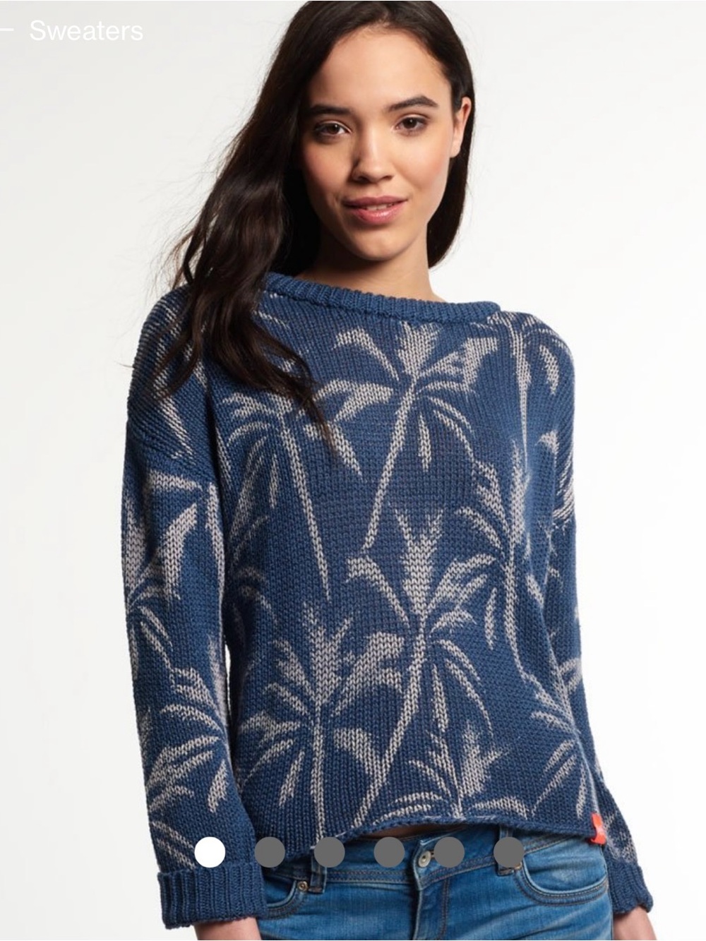 Superdry 100% cotton palm sweater size S-M